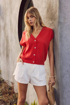 Cotton Sweater Vest - Layered Over Dress | Transitional Styling