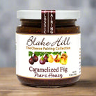 Blake Hill Preserves Caramelized Fig with Pear and Honey jam in a glass jar. 