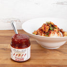 Blake Hill Preserves Fresno & Thai Spicy Chili Jam used in Stir Fry over rice