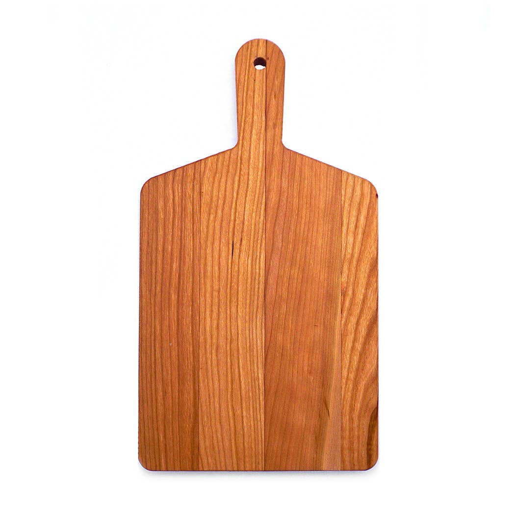 Cherry Handled Cheese Board – A handcrafted cheese board with a sturdy handle, made from rich cherry wood by J.K. Adams.