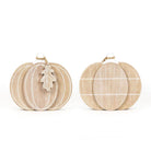 Wooden pumpkin decorations 