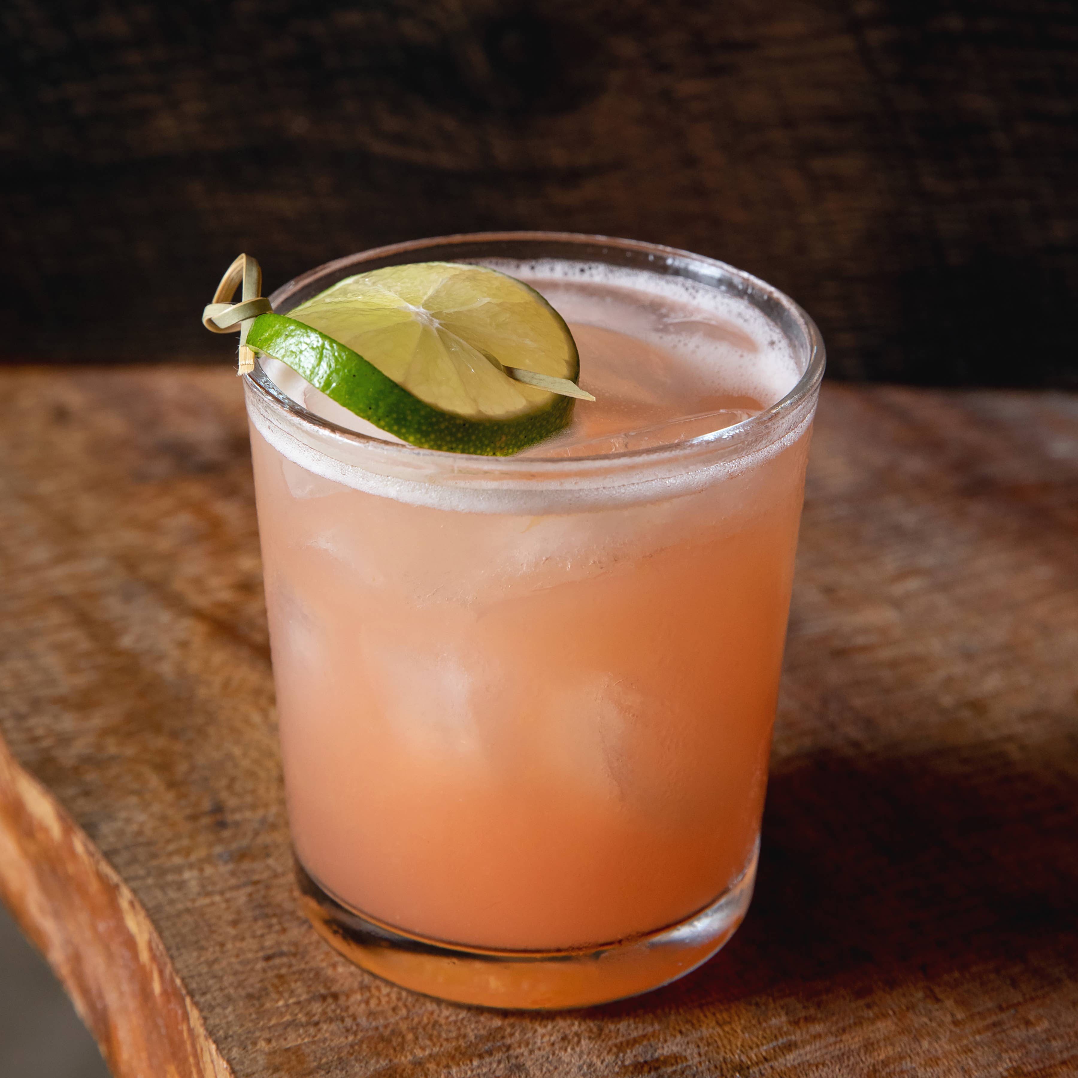 Pink cocktail/mocktail made with Classic Orange Marmalade by Blake Hill Preserves – a fine-cut citrus preserve