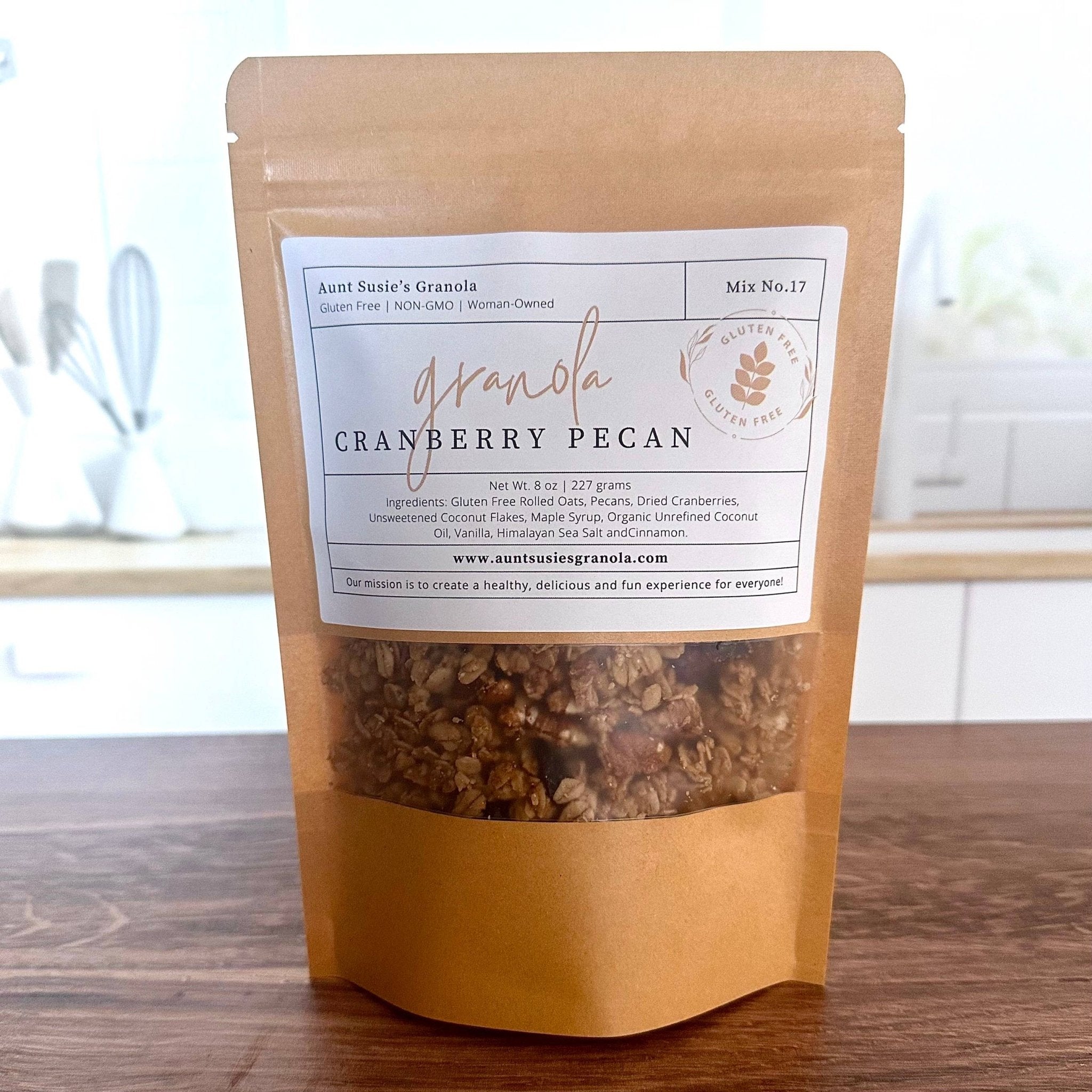 Cranberry Pecan Granola by Aunt Susie’s Granola – Gluten Free, Healthy Breakfast