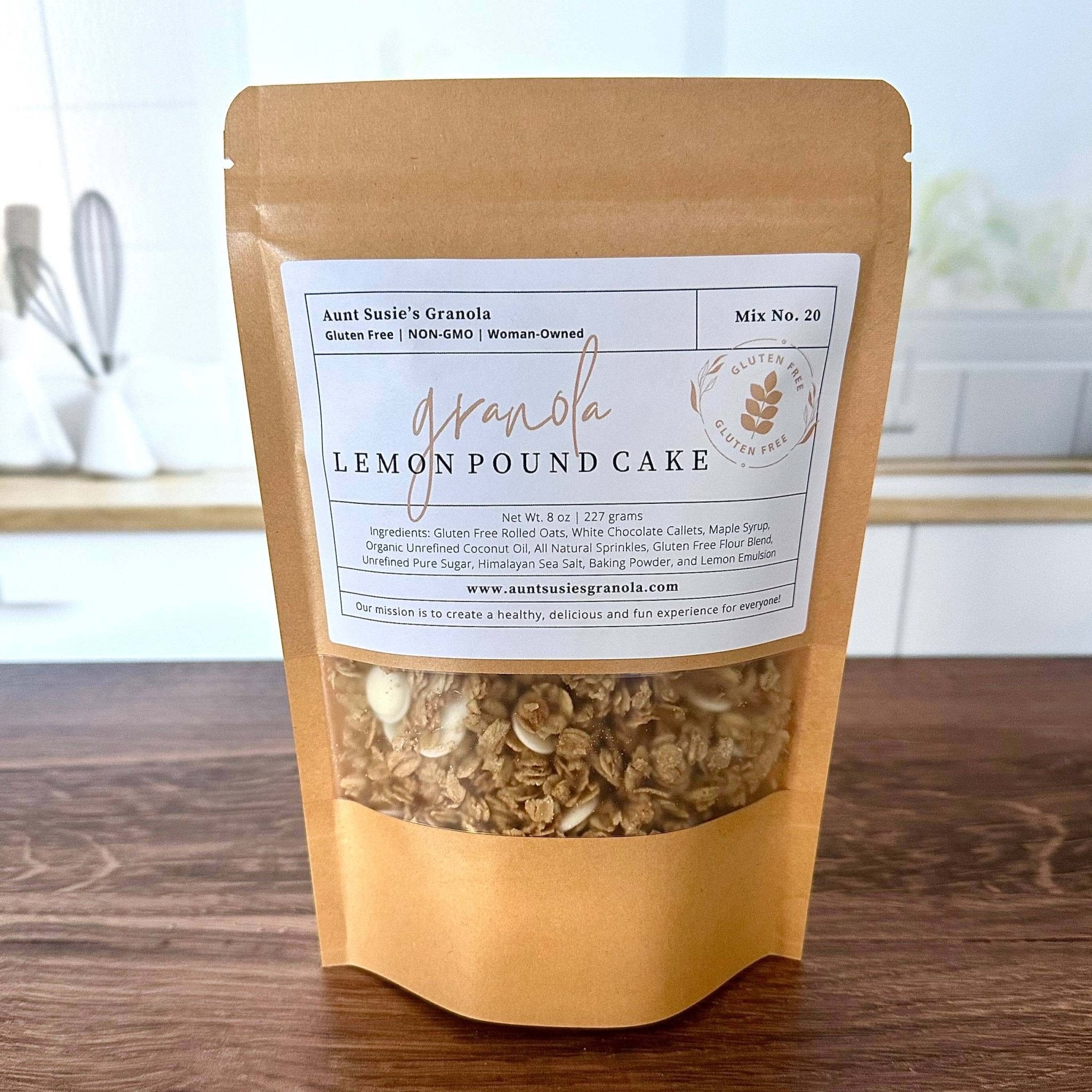 Lemon Pound Cake Granola by Aunt Susie's Granola – Gluten Free, Healthy Breakfast