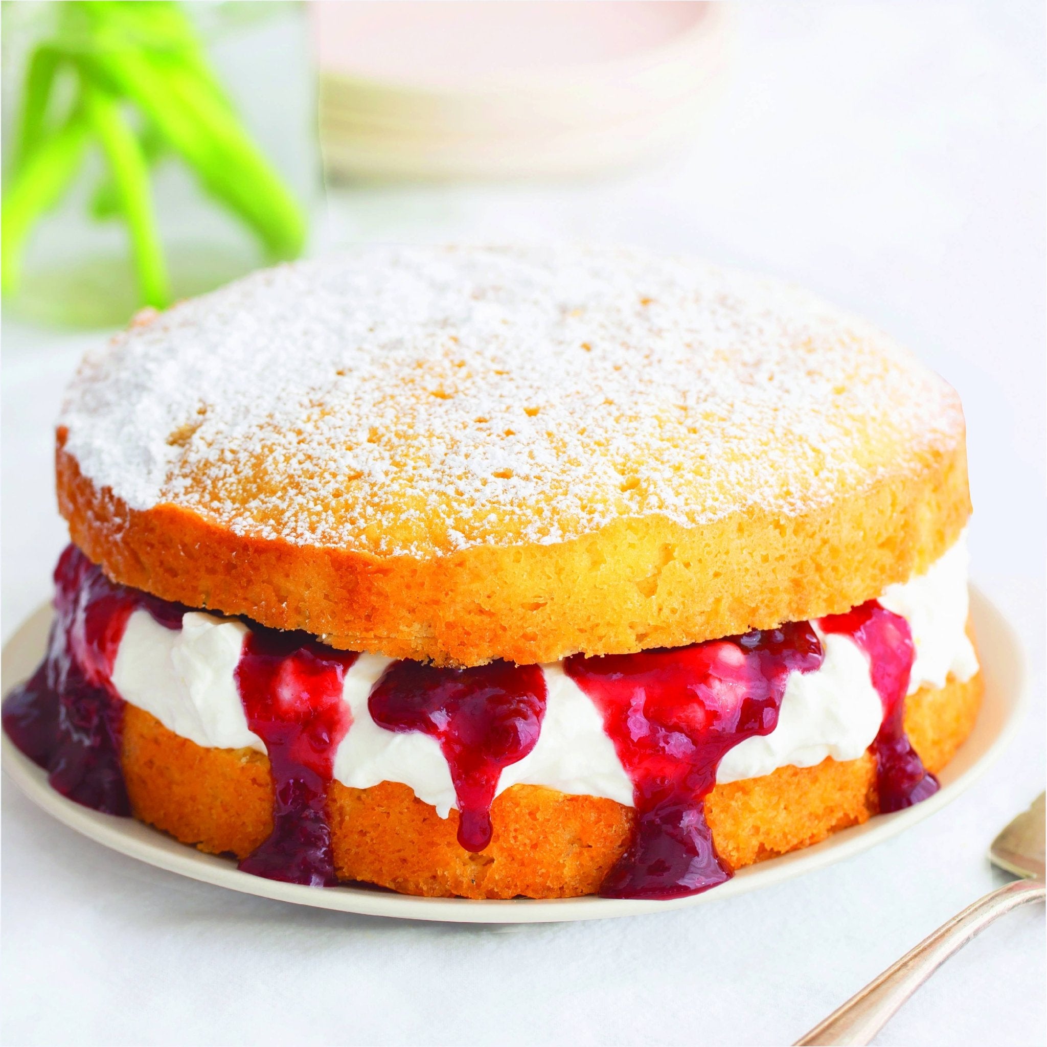 Strawberry shortcake made with Strawberry Rhubarb Preserve by Blake Hill Preserves – a gourmet homemade preserve