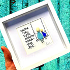Mom Sea Glass Art - Sweet Swing Scene | Mother and Child