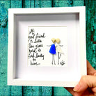 A Good Friend Is Like Sea Glass - 6x6 Framed Mini Art by Back Bay Designs | Front View