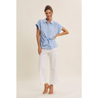 Knotted Blouse Top - Movement Shot | Flowing Silhouette