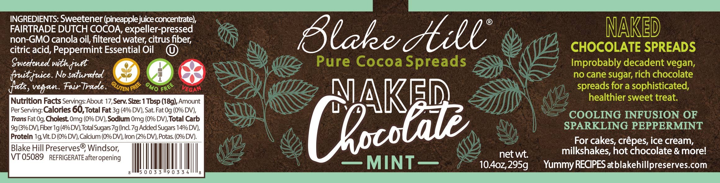 Naked Chocolate Mint Spread | Sudha's Emporium