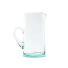 Moroccan Hand Blown Pitcher - Recycled Glass Boho-Modern Accent