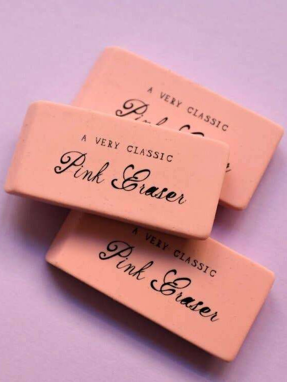A Very Classic Pink Eraser | Sudha’s Emporium Gourmet, Gifts & Décor | Corning, NY