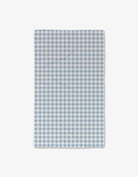 Blue Gingham Luxe Hand Towel by Geometry. Hand Towel has a blue and white gingham pattern background.