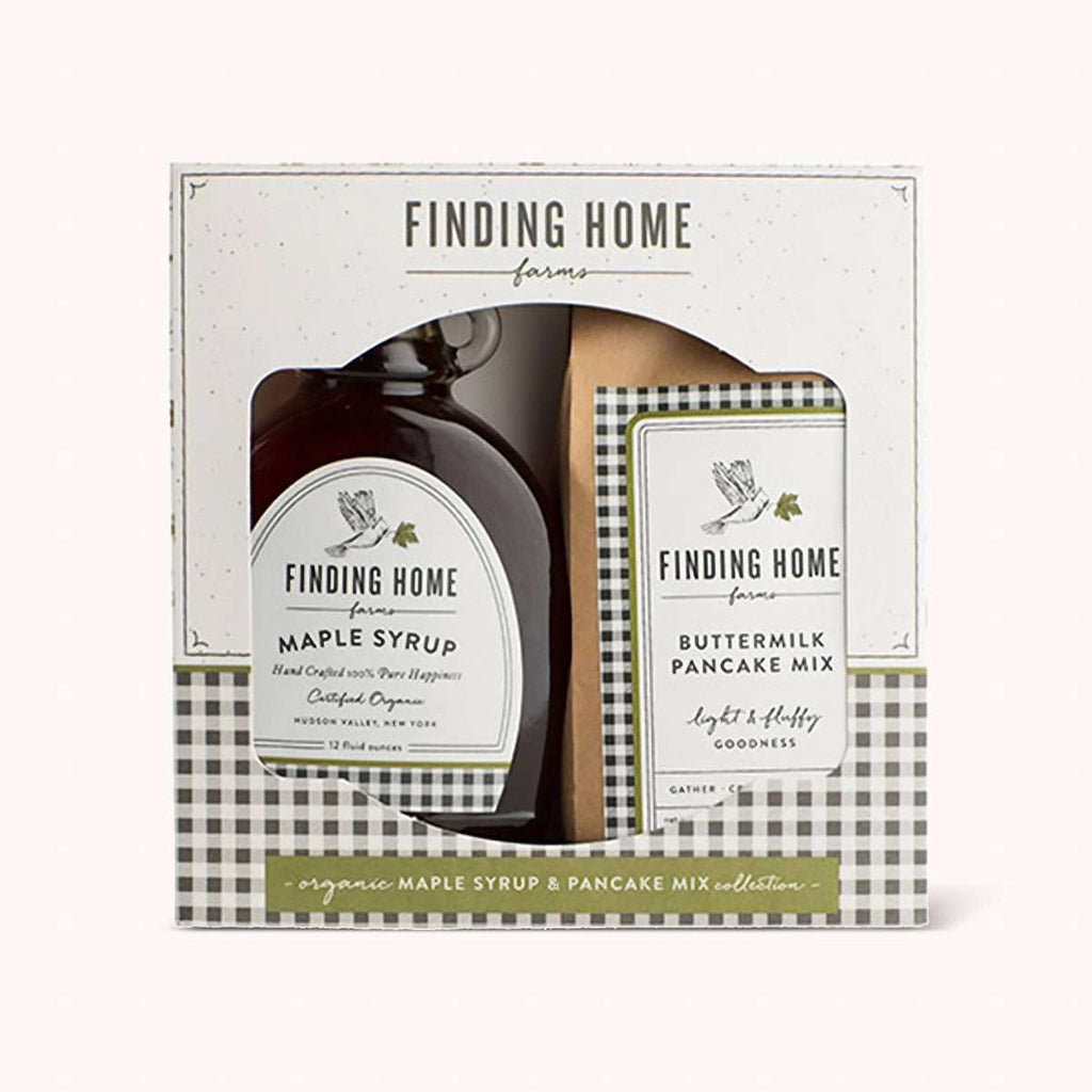 Boxed Organic Maple Syrup & Pancake Mix Gift Set | Sudha’s Emporium Gourmet, Gifts & Décor | Corning, NY