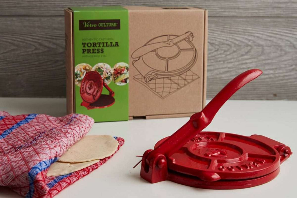 Cast Iron Tortilla Press Kit | Sudha’s Emporium Gourmet, Gifts & Décor | Corning, NY
