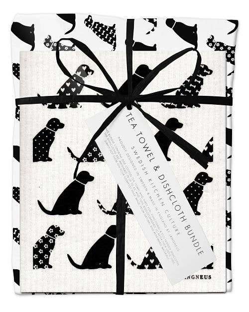 Dogs Dishcloth & Tea Towel Bundle | Sudha’s Emporium Gourmet, Gifts & Décor | Corning, NY