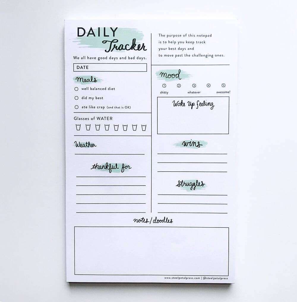 Mint Daily Notepad | Sudha’s Emporium Gourmet, Gifts & Décor | Corning, NY