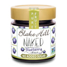 Blake Hill Preserves No Sugar Added Blueberry Spread jam in a glass jar. 