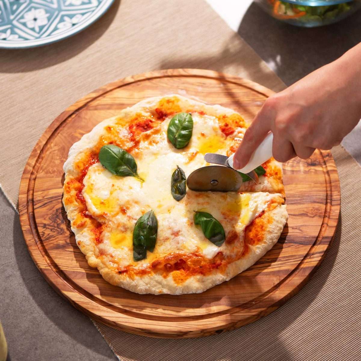 Olive Wood Pizza Serving Board | Sudha's Emporium