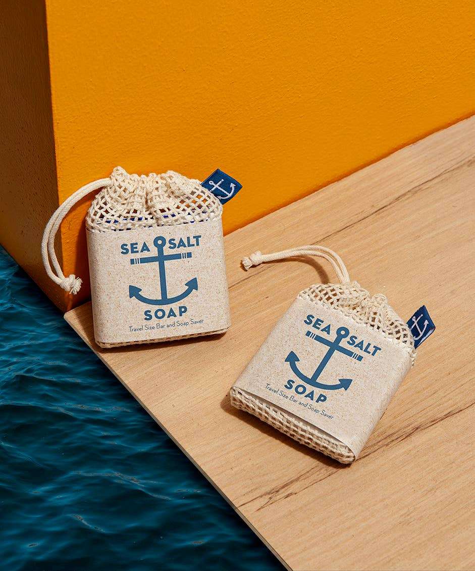 Swedish Dream Sea Salt Soap Travel Size Bar &amp; Soap Saver | Sudha’s Emporium Gourmet, Gifts & Décor | Corning, NY