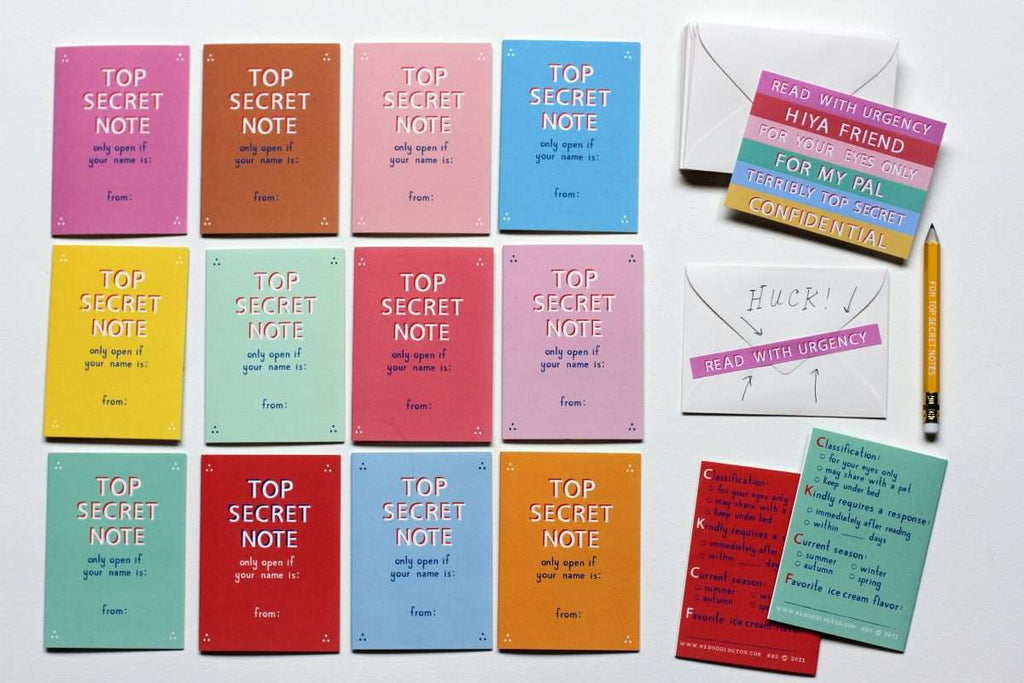 Top Secret Friendship Notes Set | Sudha’s Emporium Gourmet, Gifts & Décor | Corning, NY